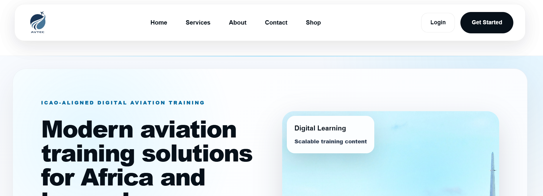 AVTEC aviation training website